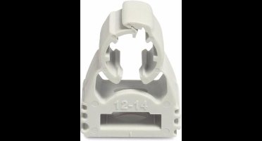 Klikzadel PP 14-16 mm grijs KIWA, per 10 stuks