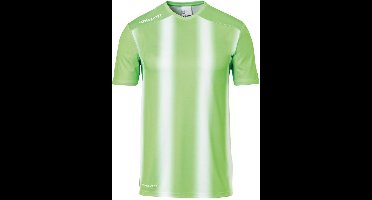 Uhlsport Stripe 2.0 Shirt Korte Mouw Heren - Fluo Groen / Wit | Maat: L