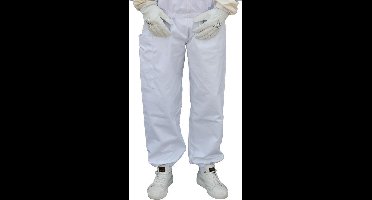 Excellent Imkerbroek – Maat XL - Wespen-/Imkerbroek van dikke stof – Voor professionele imkers – Met handige zakken – Wit