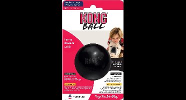 Kong hond Extreme rubber Ball zwart, medium
