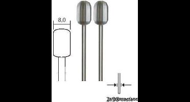 Proxxon - Cilinderfrees Ø 8 Mm, 2 St. (Pr28726) - modelbouwsets, hobbybouwspeelgoed voor kinderen, modelverf en accessoires