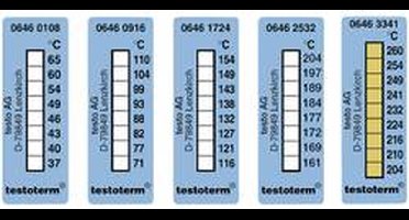 testo testoterm Temperatuurmeetstrip 37 tot 65 °C Inhoud10 stuk(s)