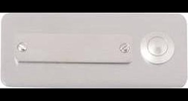 Heidemann 70121 Belplaat Met naambord 1-voudig RVS 24 V/1 A