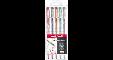 Gelinktroller metallic mix Set van 5 roze, blauw, bruin, groen en paars