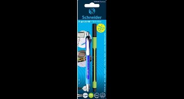 Schneider balpen - Slider Rave - penpunt XB 1,4mm - blauw - 1x gratis Line-up zwart - op blister - S-73258