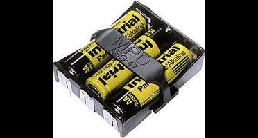 MPD BA3AAPC-UL94V-0 Batterijhouder Aantal cellen: 3 AA (penlite) Soldeeraansluiting (l x b x h) 58 x 48 x 16 mm