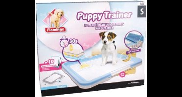 Flamingo - Puppy Trainer Plateau + 10 pads - Grijs - 47x36x3.4cm