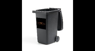 Container sticker Abstracte Weergave - Abstract boek op zwarte achtergrond Klikosticker - 40x40 cm - kliko sticker - weerbestendige containersticker