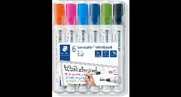 STAEDTLER Lumocolor whiteboard marker - Box 6 st new colours