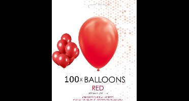 Ballonnen - Fiësta - Rood - 30cm - 100st.