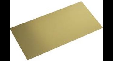 Messing Blik (l x b) 400 mm x 200 mm 0.4 mm 1 stuk(s)