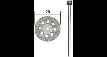 Proxxon Micromot 28 844 Doorslijpschijf diamantbezet Ø20 mm met koelgaten