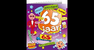 Wenskaarten - 65jr cartoon