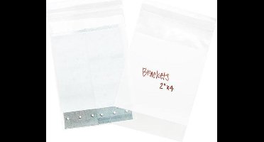 ZWC46 Hersluitbare gripzakjes 100 stuks met wit schrijfvlak 10x15 cm.
