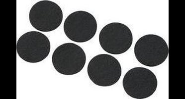 TRU COMPONENTS FP2503WT Viltdoppen Zelfklevend, Rond Zwart (Ø x h) 25 mm x 3 mm 8 stuk(s)