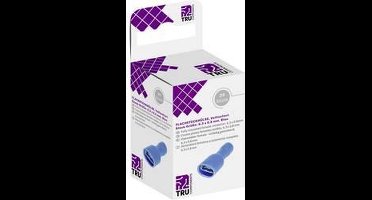 TRU COMPONENTS T1904C118 Assortiment hulzen voor platte stekkers Insteekbreedte: 6.30 mm Insteekdikte: 0.80 mm 180 ° Vo