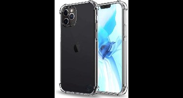 HEM Transparant Shockproof Hoesje Geschikt Voor Apple iPhone 12 En 12 Pro – TPU Telefoonhoesje Met Verdikte Randen Voor Extra Bescherming