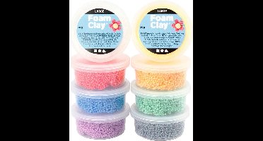 Foam Clay Large, diverse kleuren, 8x20 gr/ 1 doos