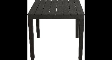 Tafel Bali 80 x 80 cm Anthraciet | Hoogte 72 cm