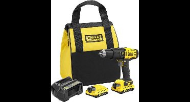 Stanley Gereedschap - 18V ACCU-klopboor-/schroefmachine, 2x accu 1,5 Ah, Li-Ion, lader SFMCD711C2S-QW