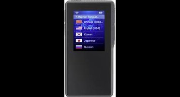 Renkforce Mobiele tolk Duits, Engels, Frans, Italiaans, Spaans, Grieks, Tsjechisch, Deens, Nederlands, Fins, Bulgaars,