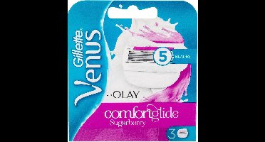 Gillette Venus & Olaz Sugarberry Scheermesjes 3 stuks (Roze)