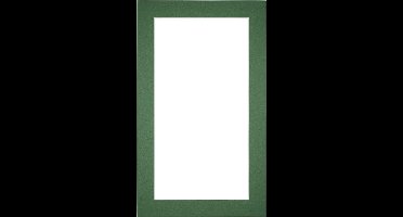 Passe-Partout Fotomaat 20x30 cm - Lijstmaat 30x50 cm - Groen Bos - Museumkarton - Fotolijst niet inbegrepen