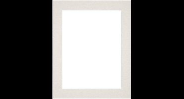 Passe-Partout Fotomaat 15x20 cm - Lijstmaat 25x30 cm - Lichtgrijs - Museumkarton - Fotolijst niet inbegrepen
