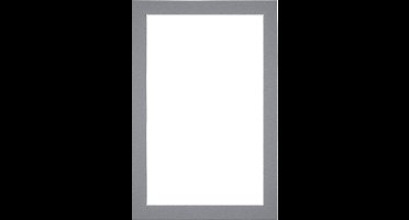 Passe-Partout Fotomaat 55x85 cm - Lijstmaat 61x91,5 cm - Grijs - Museumkarton - Fotolijst niet inbegrepen