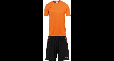 Uhlsport Score Sporttenue Korte Mouw Heren - Fluo Oranje / Zwart | Maat: 2XL