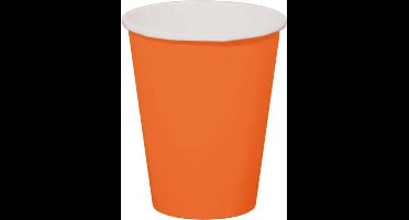 Oranje Bekers 350 ml - 8 stuks