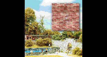 Busch - Dekopl. Klinker Rot H0/tt (Bu7425) - modelbouwsets, hobbybouwspeelgoed voor kinderen, modelverf en accessoires