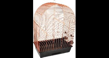 Flamingo Vogelkooi Klara 3 - Zwart/Koper - 54x34x74.5cm