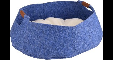 Kattenmand Zipora Blauw - Blauw - 46 x 38.5 x 14 cm