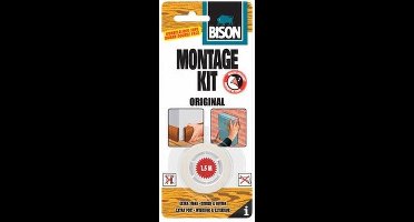 Bison montagekit tape transparant - 19 mm x 1,5 m - Dubbelzijdige tape - Klustape