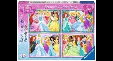 Ravensburger - Disney Princess-puzzel 4-in-1 - 100 stukjes