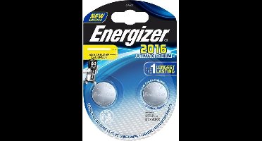 Energizer Batterij Knoopcel Ultimate Lithium 3v Cr2016 2 Stuks