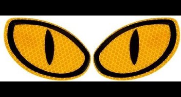 Auto Reflecterende Sticker , Waarschuwing Tape, Reflecterende Strips,  Veiligheid Mark,   Deur en bumper Sticker - set van 2 - oranje / geel