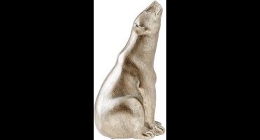 Ijsbeer Champagne Brush 11x11x21.5cmresine