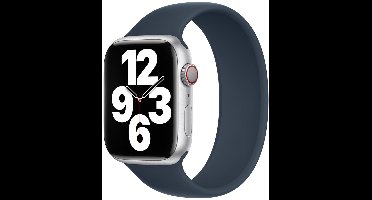 Apple Siliconen solobandje voor de Apple Watch | 38/40/41/42 mm - Maat 6 - Storm Blue