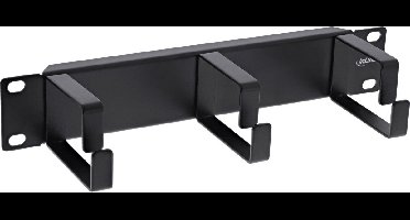 10 inch blindpaneel met 3 kabelogen (G-type) | 1U | zwart