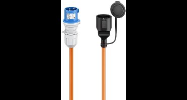 Camping stroomkabel | CEE 3-pins 230V/16A - CEE 7/3 | 3x 2,50mm | IP44 | 5 meter