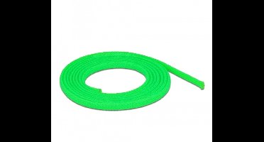 Gevlochten mouw rekbare 2 m x 6 mm groen