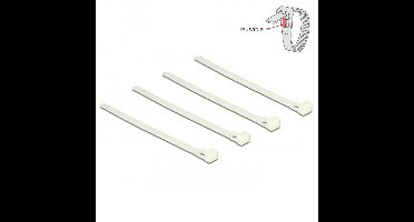 Tie-wraps 150 x 7,5mm / transparant - herbruikbaar (100 stuks)