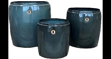 Buitengewoon de boet - Pot met rand Grijs L 30x32cm