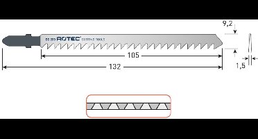 Decoupeerzagen DC230 (VPE 5 stuks) - 5200230