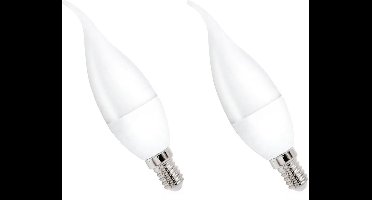 Spectrum LED Kaarslamp E14 8W - 230V - 710 Lumen - 3000K Warm wit - Gezellig licht - Energiezuinig - 2 stuks