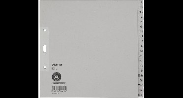 LEITZ tabbladen A-Z, A4, halve hoogte, 20-delig