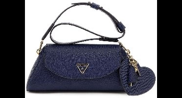 GUESS schoudertas Bolena Flap Shoulder Bag Midnight donkerblauw