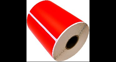 Rillprint etiketrollen voor Zebra printer, 102 x 152 mm, groen